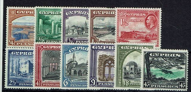 Image of Cyprus SG 133/43 LMM British Commonwealth Stamp